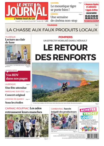 Le Petit Journal - L'hebdo local du Lot - 17 Aug 2023