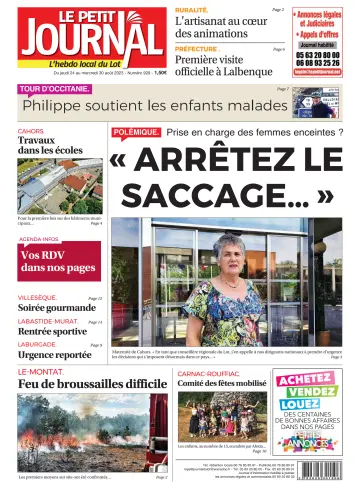 Le Petit Journal - L'hebdo local du Lot - 24 Aug 2023