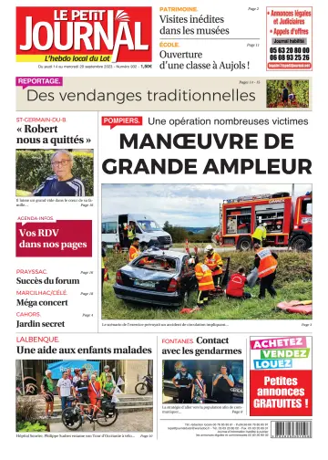 Le Petit Journal - L'hebdo local du Lot - 14 Sep 2023
