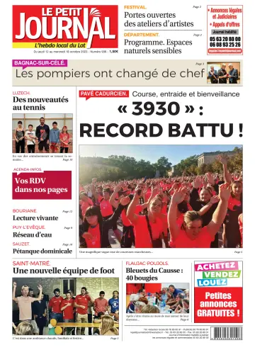Le Petit Journal - L'hebdo local du Lot - 12 Oct 2023