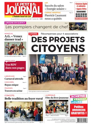 Le Petit Journal - L'hebdo local du Lot - 29 2월 2024