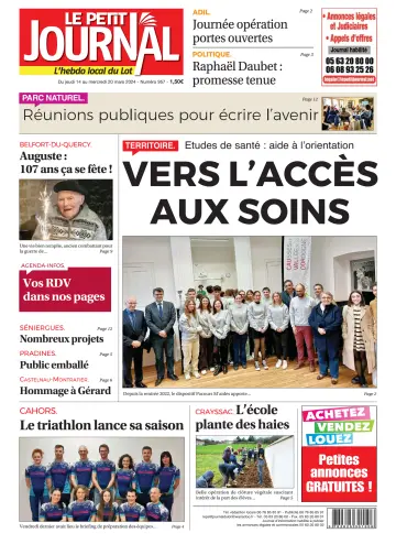 Le Petit Journal - L'hebdo local du Lot - 14 março 2024
