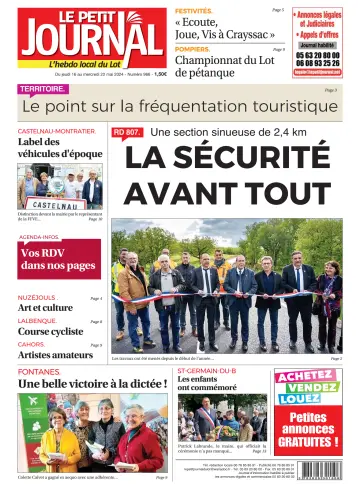 Le Petit Journal - L'hebdo local du Lot - 16 May 2024