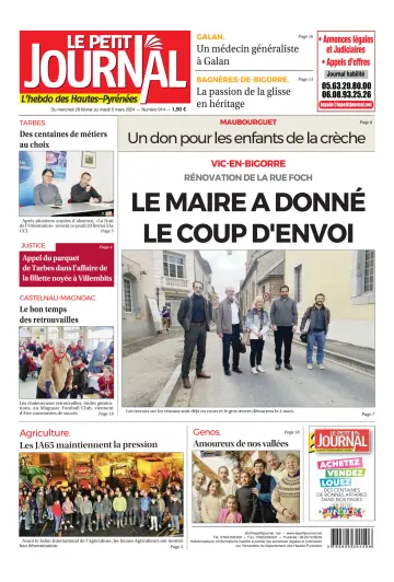 Le Petit Journal - L’hebdo des Hautes-Pyrénées - 29 Chwef 2024