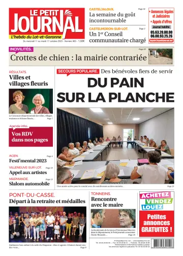 Le Petit Journal - L'hebdo du Lot-et-Garonne - 10 Oct 2023