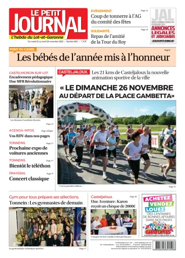 Le Petit Journal - L'hebdo du Lot-et-Garonne - 21 Nov 2023