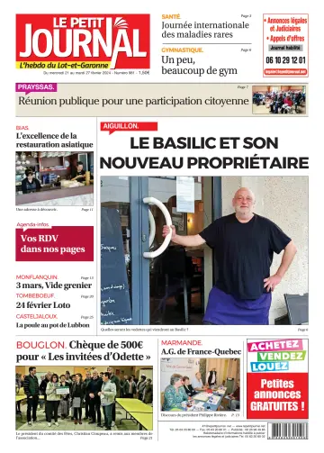 Le Petit Journal - L'hebdo du Lot-et-Garonne - 20 Feb 2024