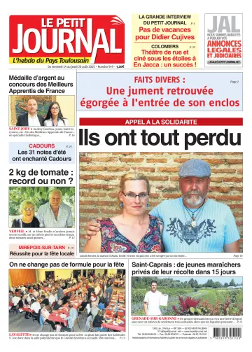 Le Petit Journal - L'hebdo du Pays Toulousain - 14 Aug 2015