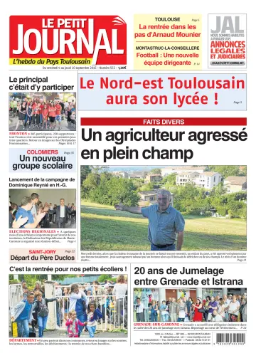 Le Petit Journal - L'hebdo du Pays Toulousain - 4 Sep 2015