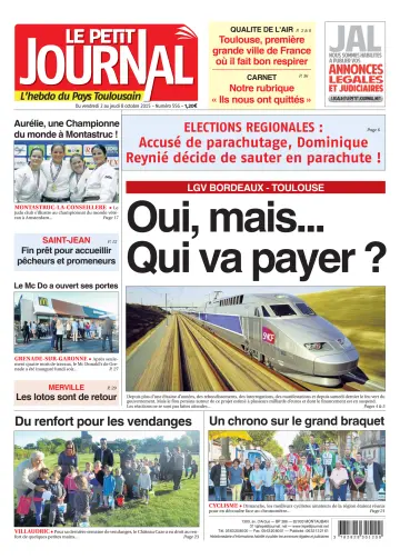 Le Petit Journal - L'hebdo du Pays Toulousain - 2 Oct 2015