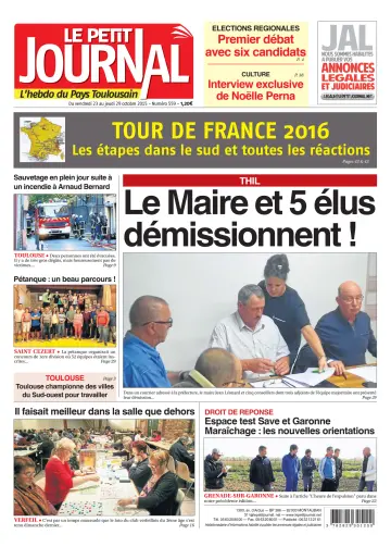 Le Petit Journal - L'hebdo du Pays Toulousain - 23 Oct 2015