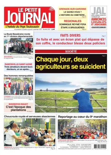 Le Petit Journal - L'hebdo du Pays Toulousain - 30 Oct 2015