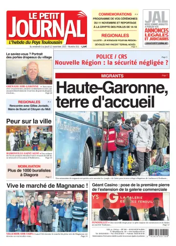 Le Petit Journal - L'hebdo du Pays Toulousain - 6 Nov 2015