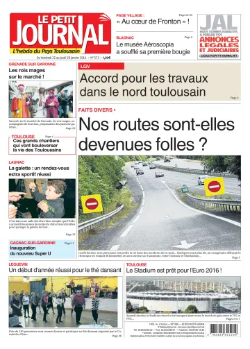 Le Petit Journal - L'hebdo du Pays Toulousain - 22 Jan 2016