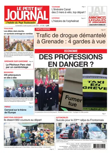Le Petit Journal - L'hebdo du Pays Toulousain - 15 Apr 2016