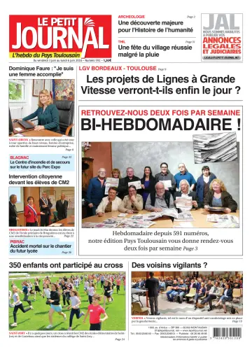 Le Petit Journal - L'hebdo du Pays Toulousain - 3 Jun 2016