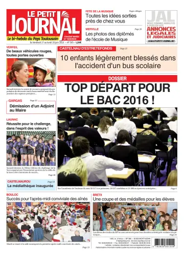 Le Petit Journal - L'hebdo du Pays Toulousain - 17 Jun 2016