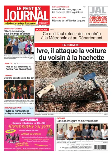 Le Petit Journal - L'hebdo du Pays Toulousain - 16 Sep 2016