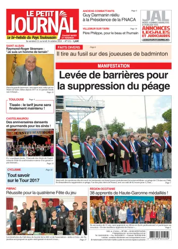 Le Petit Journal - L'hebdo du Pays Toulousain - 21 Oct 2016