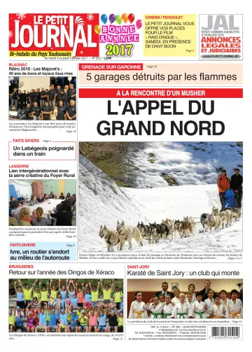 Le Petit Journal - L'hebdo du Pays Toulousain - 3 Jan 2017