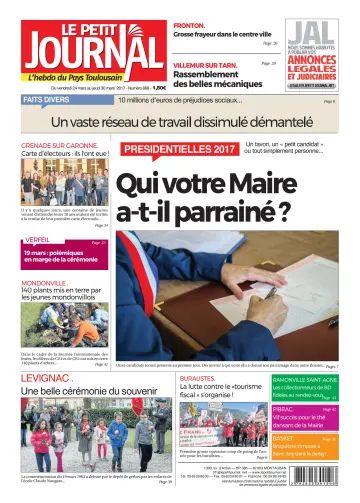 Le Petit Journal - L'hebdo du Pays Toulousain - 24 Mar 2017