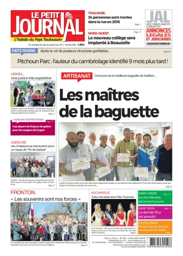 Le Petit Journal - L'hebdo du Pays Toulousain - 31 Mar 2017