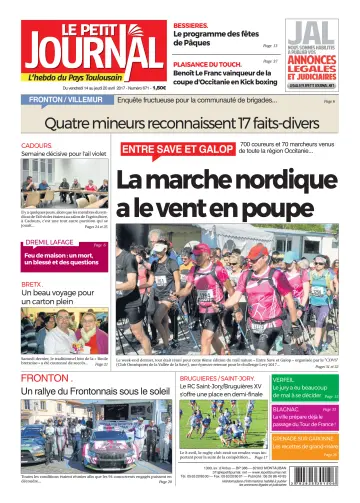 Le Petit Journal - L'hebdo du Pays Toulousain - 14 Apr 2017
