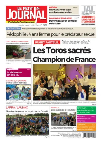 Le Petit Journal - L'hebdo du Pays Toulousain - 5 May 2017
