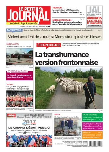 Le Petit Journal - L'hebdo du Pays Toulousain - 19 May 2017
