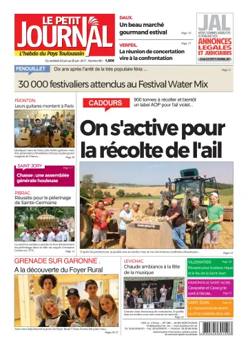 Le Petit Journal - L'hebdo du Pays Toulousain - 23 Jun 2017