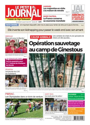 Le Petit Journal - L'hebdo du Pays Toulousain - 4 Aug 2017