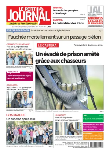 Le Petit Journal - L'hebdo du Pays Toulousain - 29 Sep 2017