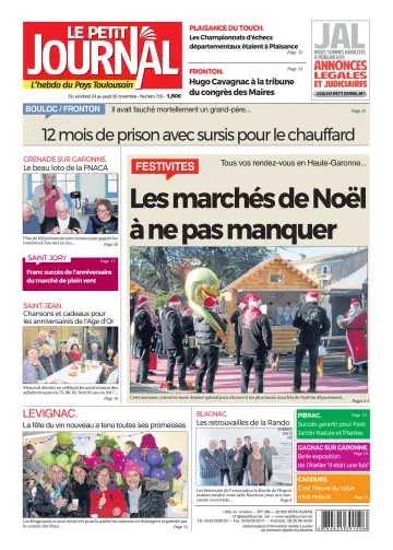 Le Petit Journal - L'hebdo du Pays Toulousain - 24 Nov 2017