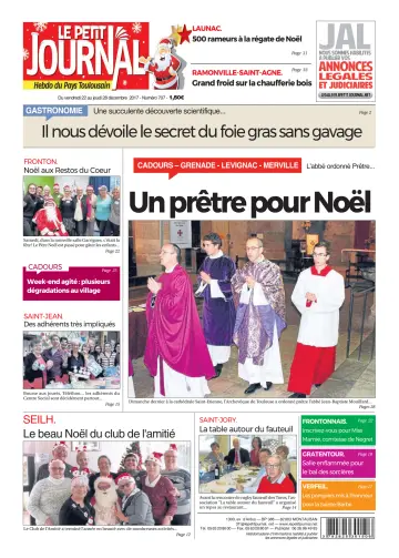 Le Petit Journal - L'hebdo du Pays Toulousain - 22 Dec 2017