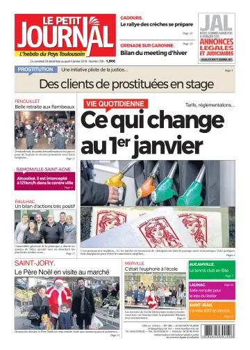 Le Petit Journal - L'hebdo du Pays Toulousain - 29 Dec 2017