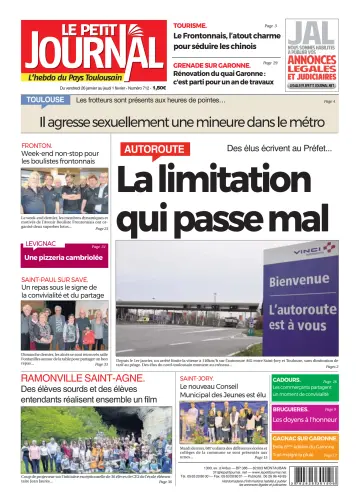 Le Petit Journal - L'hebdo du Pays Toulousain - 26 Jan 2018