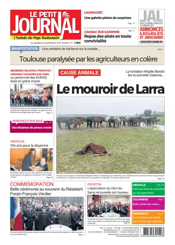 Le Petit Journal - L'hebdo du Pays Toulousain - 2 Feb 2018