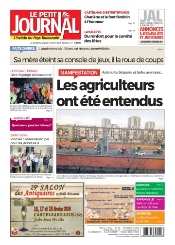 Le Petit Journal - L'hebdo du Pays Toulousain - 9 Feb 2018
