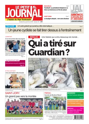 Le Petit Journal - L'hebdo du Pays Toulousain - 20 Apr 2018