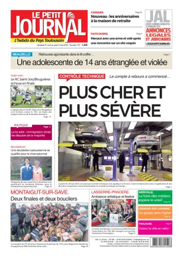 Le Petit Journal - L'hebdo du Pays Toulousain - 27 Apr 2018