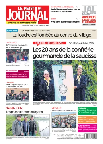Le Petit Journal - L'hebdo du Pays Toulousain - 18 May 2018