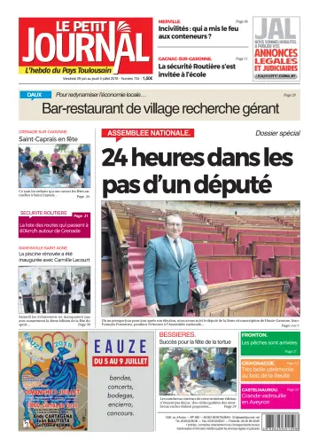 Le Petit Journal - L'hebdo du Pays Toulousain - 29 Jun 2018