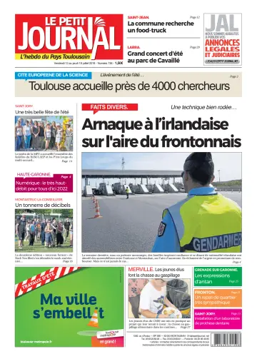 Le Petit Journal - L'hebdo du Pays Toulousain - 13 Jul 2018