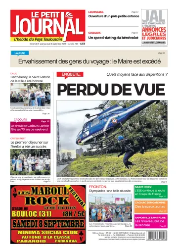 Le Petit Journal - L'hebdo du Pays Toulousain - 31 Aug 2018
