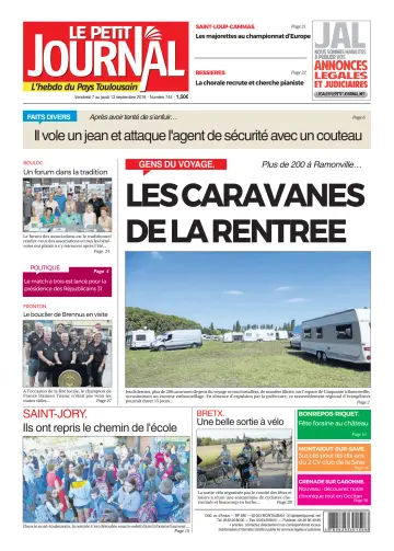 Le Petit Journal - L'hebdo du Pays Toulousain - 7 Sep 2018