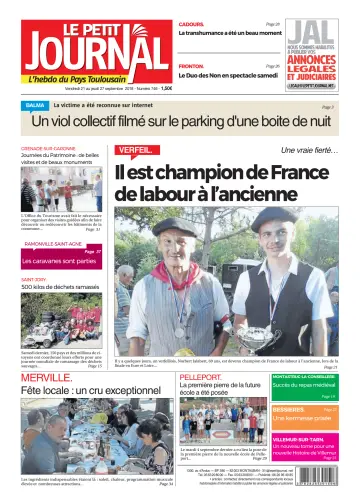 Le Petit Journal - L'hebdo du Pays Toulousain - 21 Sep 2018