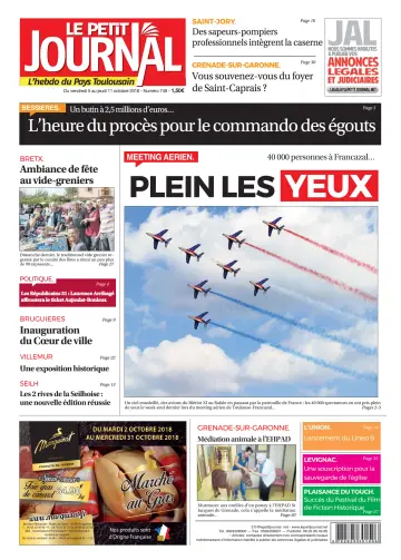 Le Petit Journal - L'hebdo du Pays Toulousain - 5 Oct 2018