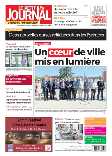 Le Petit Journal - L'hebdo du Pays Toulousain - 12 Oct 2018
