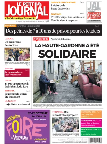 Le Petit Journal - L'hebdo du Pays Toulousain - 19 Oct 2018