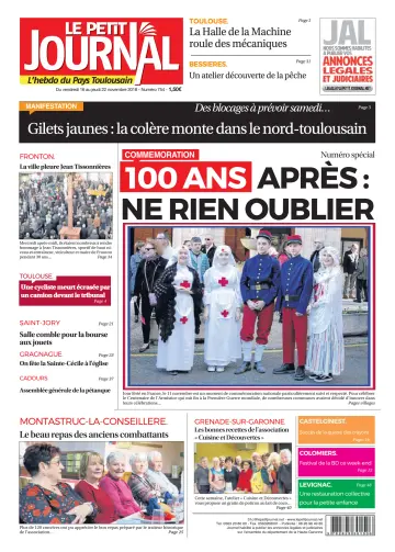 Le Petit Journal - L'hebdo du Pays Toulousain - 16 Nov 2018